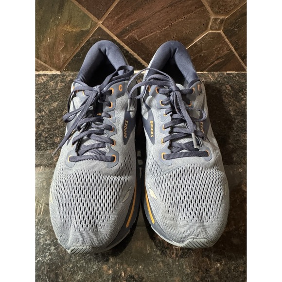 Brooks Ghost 15 Athletic Running Shoes Blue Orange Men's Size 12 - Picture 3 of 9